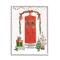 Stupell Industries Red Jolly Christmas Doorway Framed Giclee Art
